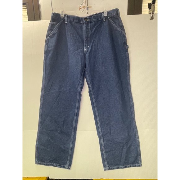 Carhartt men’s Jeans 42 x 32 carpenter denim pants loose fit - Picture 15 of 16